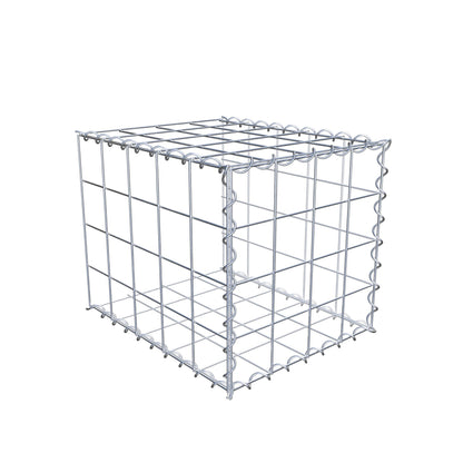 Gabbione aggiuntivo tipo 2 50 cm x 40 cm x 40 cm (L x H x P), dimensione maglia 10 cm x 10 cm, a spirale