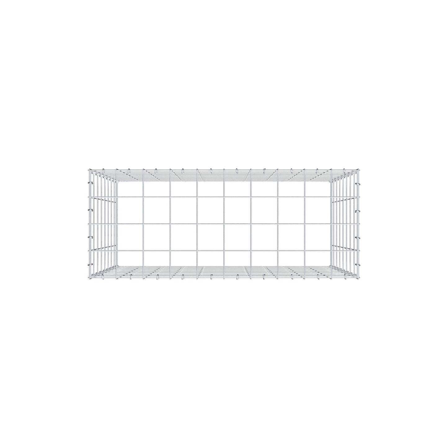 Fourche rapportée type 3 100 cm x 80 cm x 40 cm (L x H x P), mailles 10 cm x 10 cm, anneau C