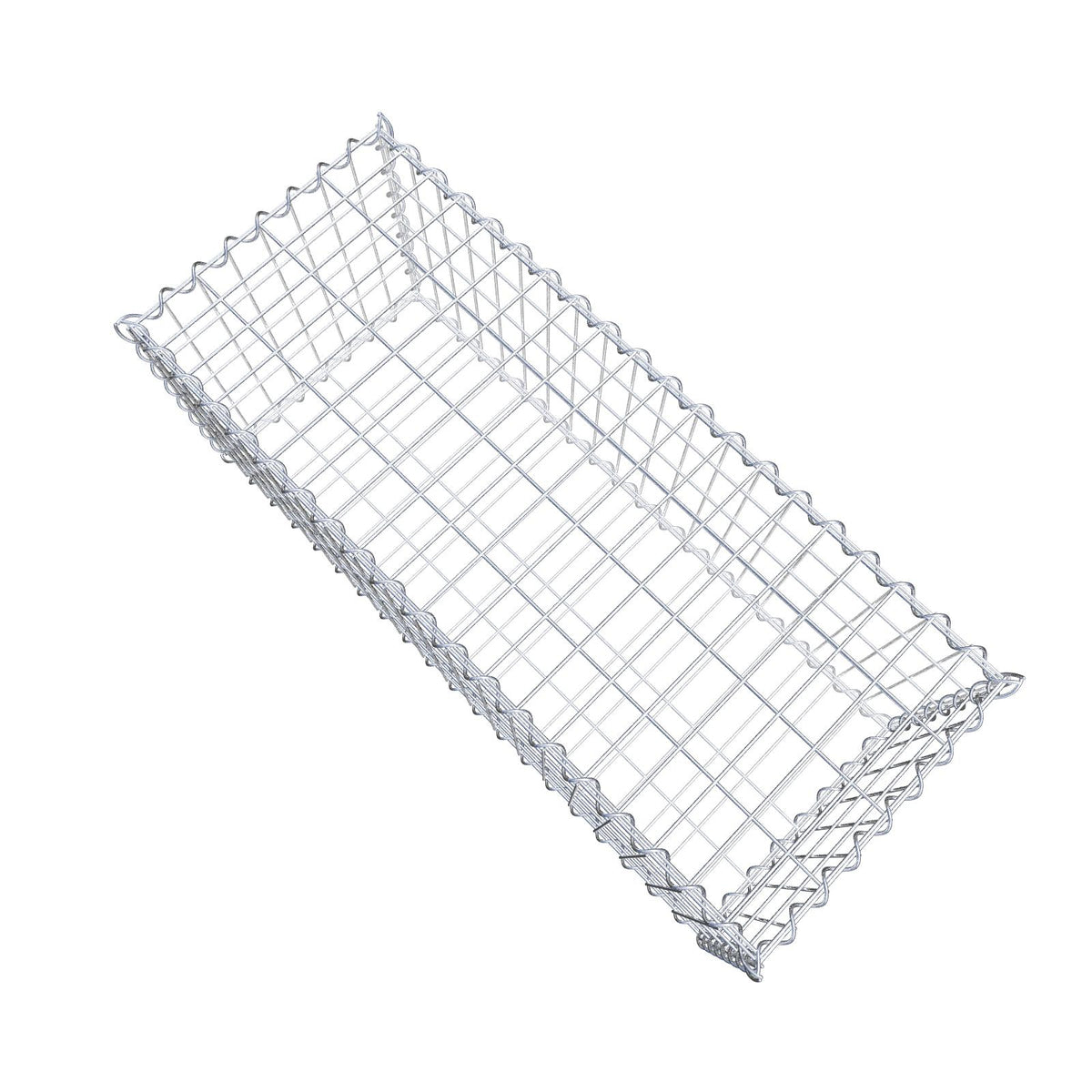 Gabbione 100 cm x 40 cm x 40 cm (L x H x P), maglia 5 cm x 10 cm, spirale