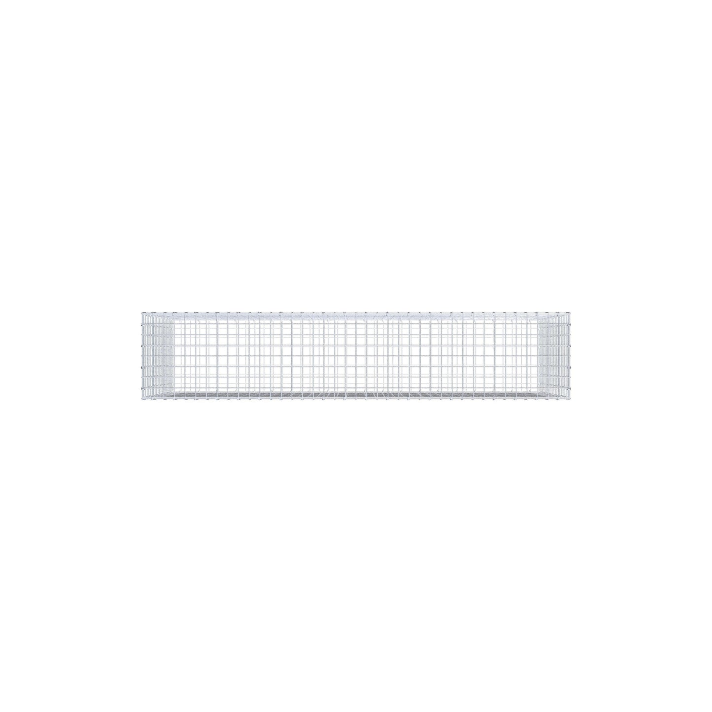 Gavión 200 cm x 100 cm x 40 cm (L x A x P), malla 5 cm x 5 cm, anillo en C