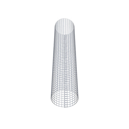Columna de gaviones redonda 47 cm de diámetro, 230 cm de altura, malla 5 cm x 5 cm