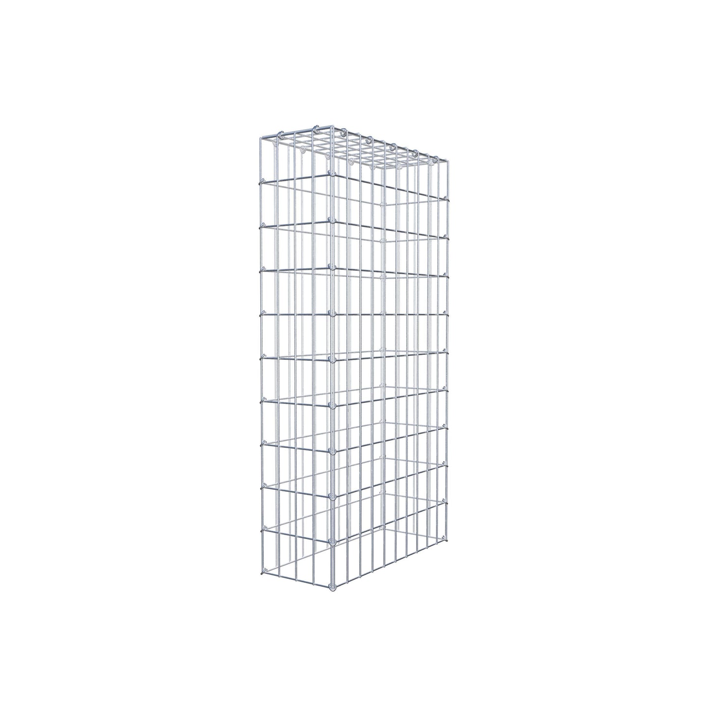 Gavión complementario de tipo 3 100 cm x 50 cm x 20 cm (largo x alto x fondo), malla 5 cm x 10 cm, anillo en C