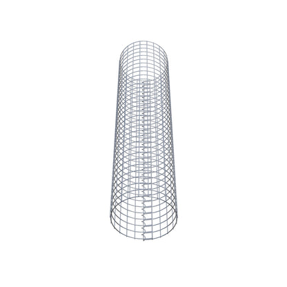 Columna de gaviones redonda 37 cm de diámetro, 160 cm de altura, malla 5 cm x 5 cm
