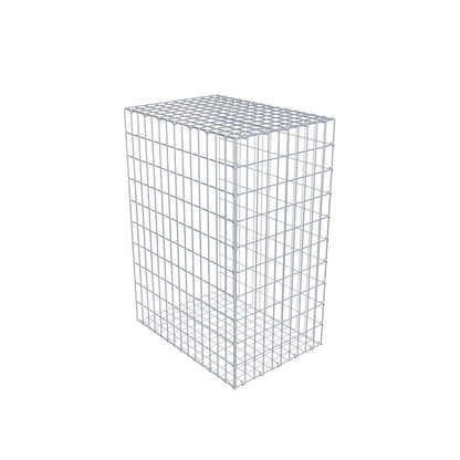Monteret gabion type 2 100 cm x 70 cm x 50 cm, maskestørrelse 5 cm x 10 cm, C-ring