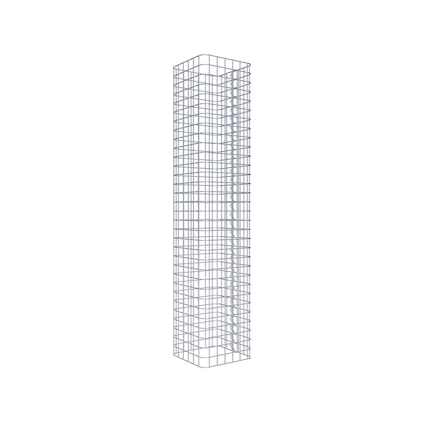Columna de gaviones angular 32 cm x 32 cm, 160 cm de altura, MW 5 cm x 5 cm
