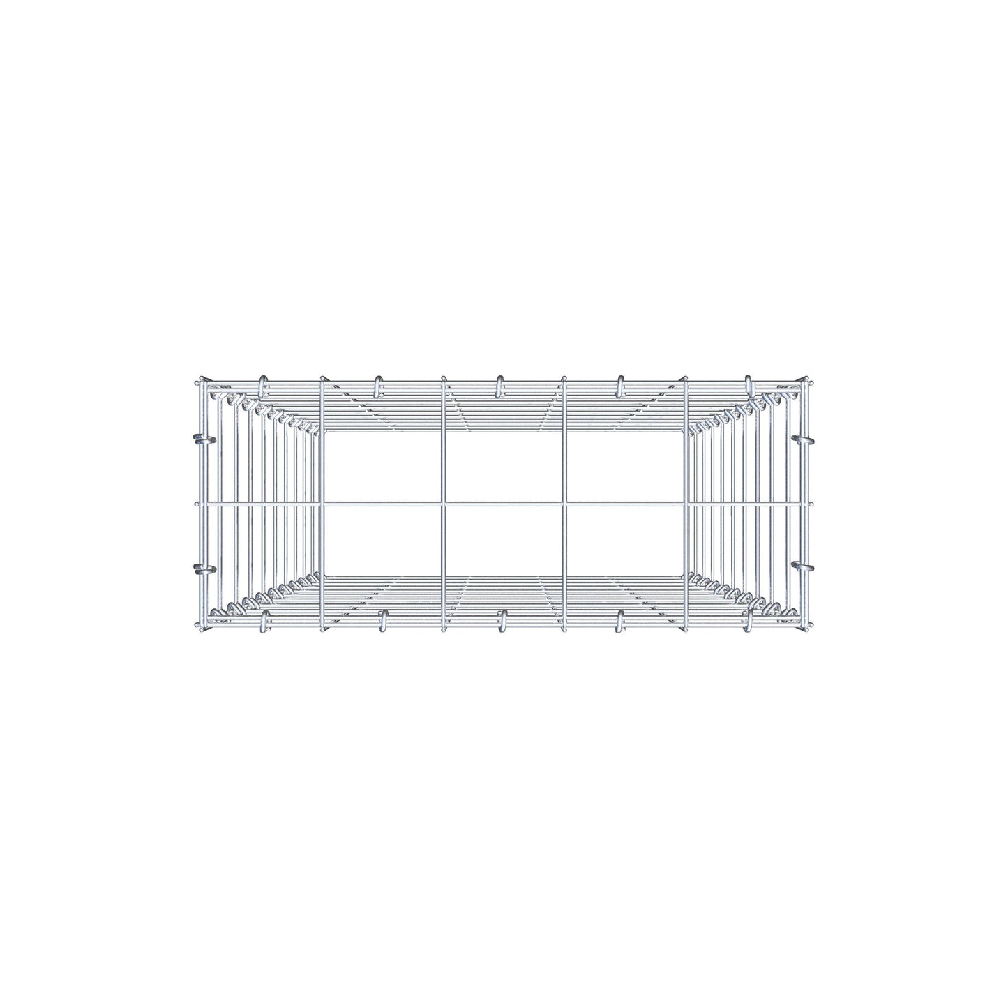 Gabião Tipo 3 100 cm x 50 cm x 20 cm (C x A x P), malhagem 10 cm x 10 cm, anel C