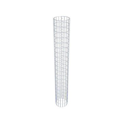 Colonna gabbionata rotonda 27 cm di diametro, 200 cm di altezza, maglia 5 cm x 10 cm
