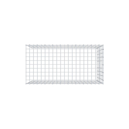 Typ 4 påbyggnadsgabion 100 cm x 60 cm x 50 cm (L x H x D), maskstorlek 5 cm x 10 cm, C-ring