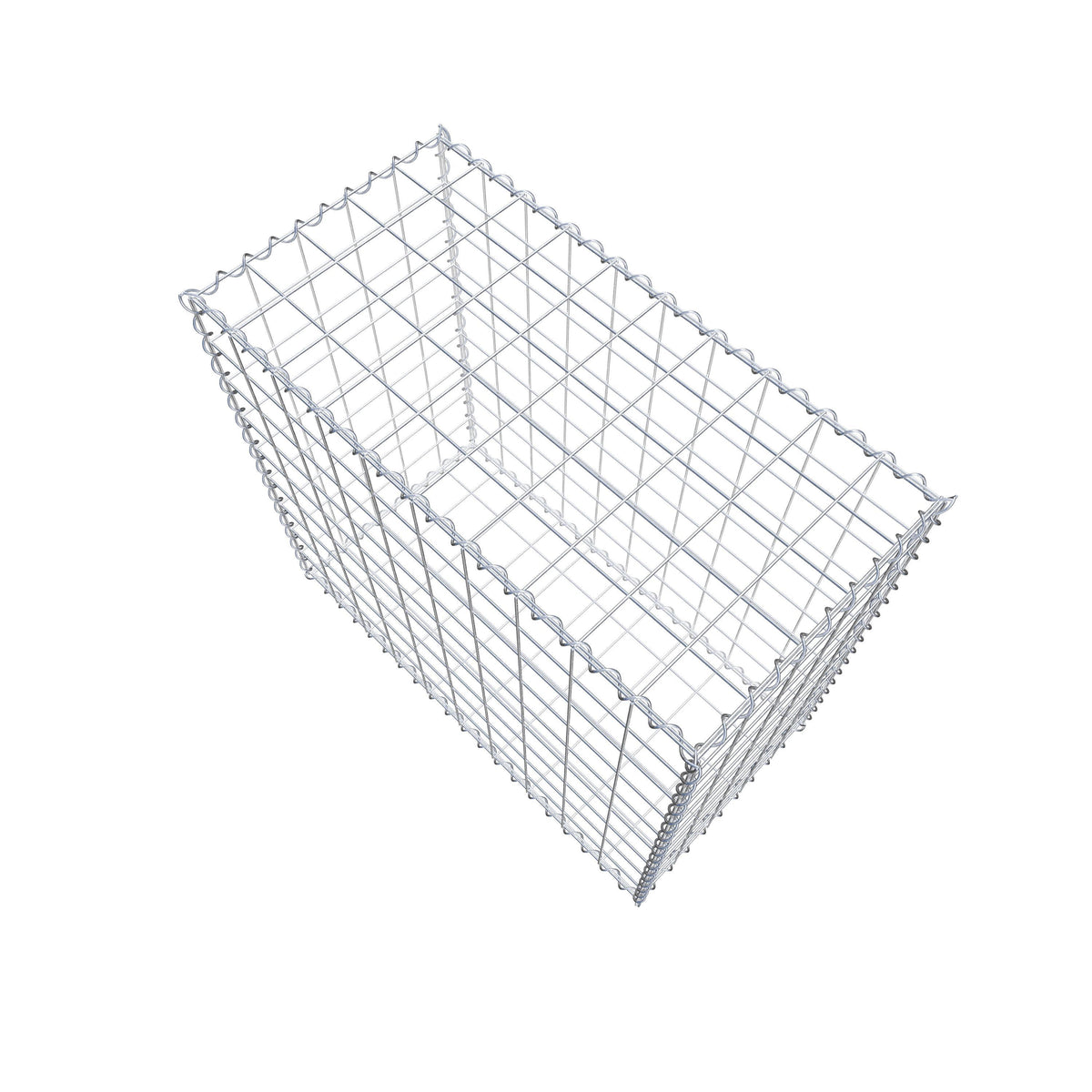 Gabion 100 cm x 90 cm x 50 cm (L x H x D), maskstorlek 10 cm x 10 cm, spiral
