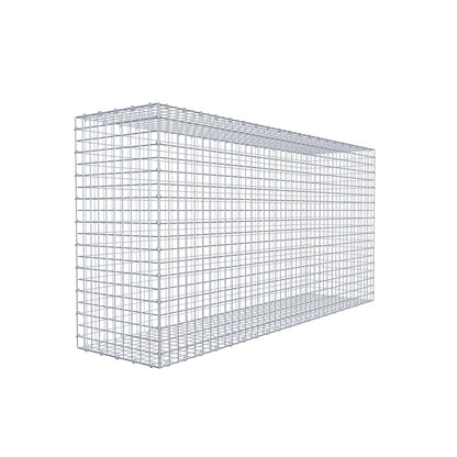 Gabion 200 cm x 100 cm x 50 cm (L x H x D), maskestørrelse 5 cm x 5 cm, C-ring