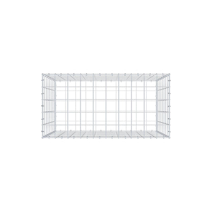 Gabião 100 cm x 80 cm x 50 cm (C x A x P), malhagem 10 cm x 10 cm, anel C