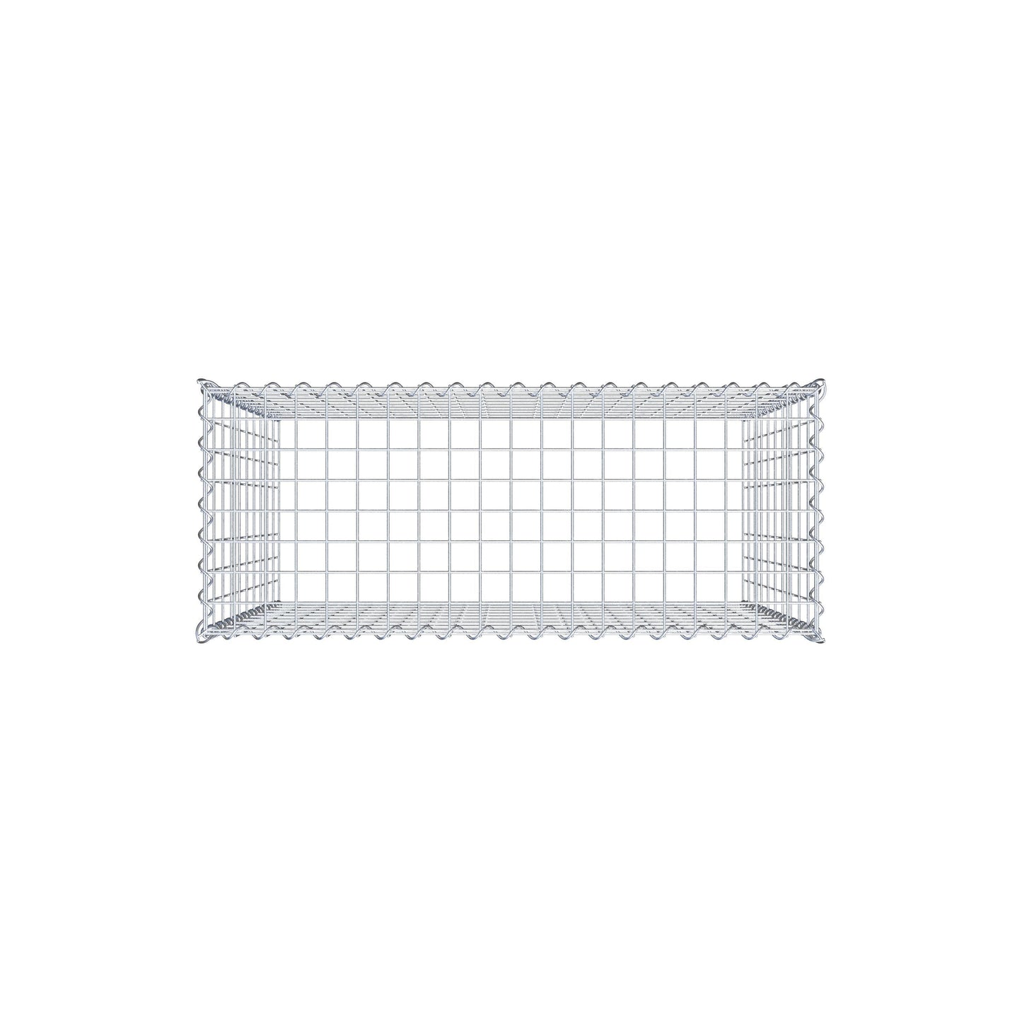 Gavión complementario tipo 3 100 cm x 100 cm x 40 cm (L x A x P), malla 5 cm x 10 cm, espiral