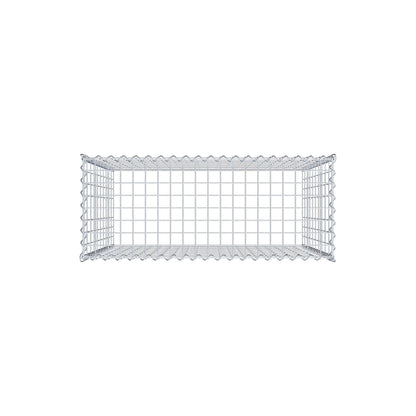 Gavión complementario tipo 3 100 cm x 100 cm x 40 cm (L x A x P), malla 5 cm x 10 cm, espiral