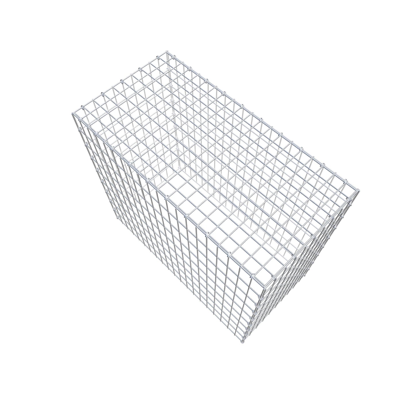 Gavión complementario de tipo 3 100 cm x 90 cm x 50 cm (L x A x P), malla 5 cm x 10 cm, anillo en C
