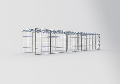 Gavión complementario tipo 4 100 cm x 20 cm x 20 cm (L x A x P), malla 5 cm x 5 cm, espiral