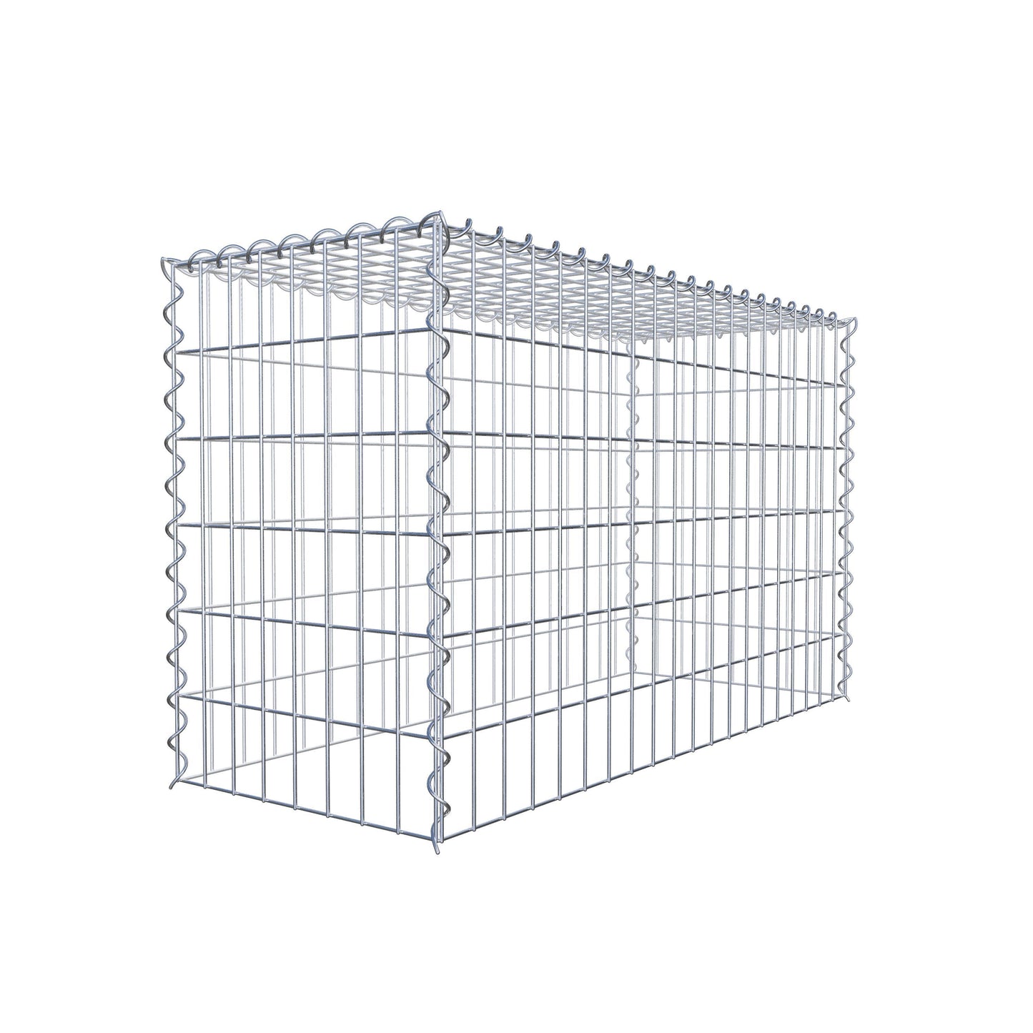 Gabbione aggiuntivo tipo 3 100 cm x 60 cm x 40 cm (L x H x P), maglia 5 cm x 10 cm, spirale
