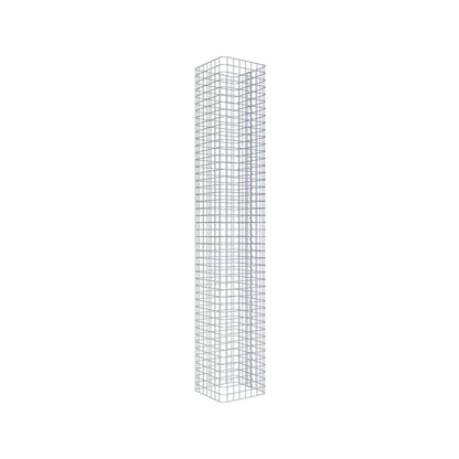 Gabionpelare vinkelrät 37 cm x 37 cm, 230 cm höjd, MW 5 cm x 5 cm