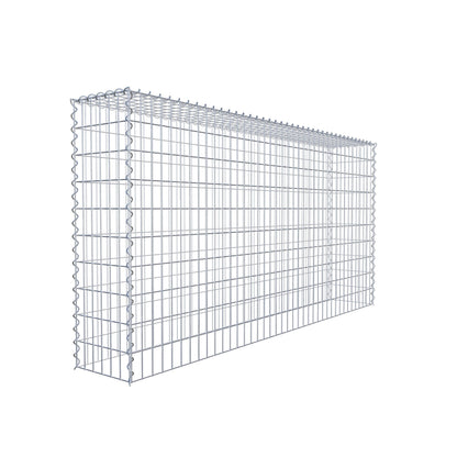Opvokset gabion type 3 200 cm x 100 cm x 30 cm (L x H x D), maskestørrelse 5 cm x 10 cm, spiral