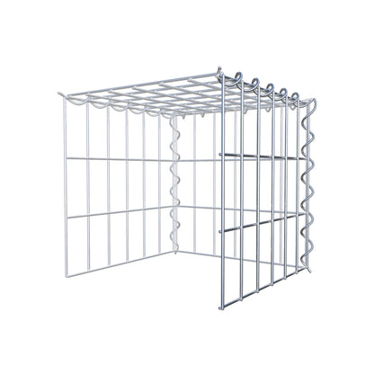 Grown-on gabion type 4 30 cm x 30 cm x 30 cm (L x H x D), mesh size 5 cm x 10 cm, spiral