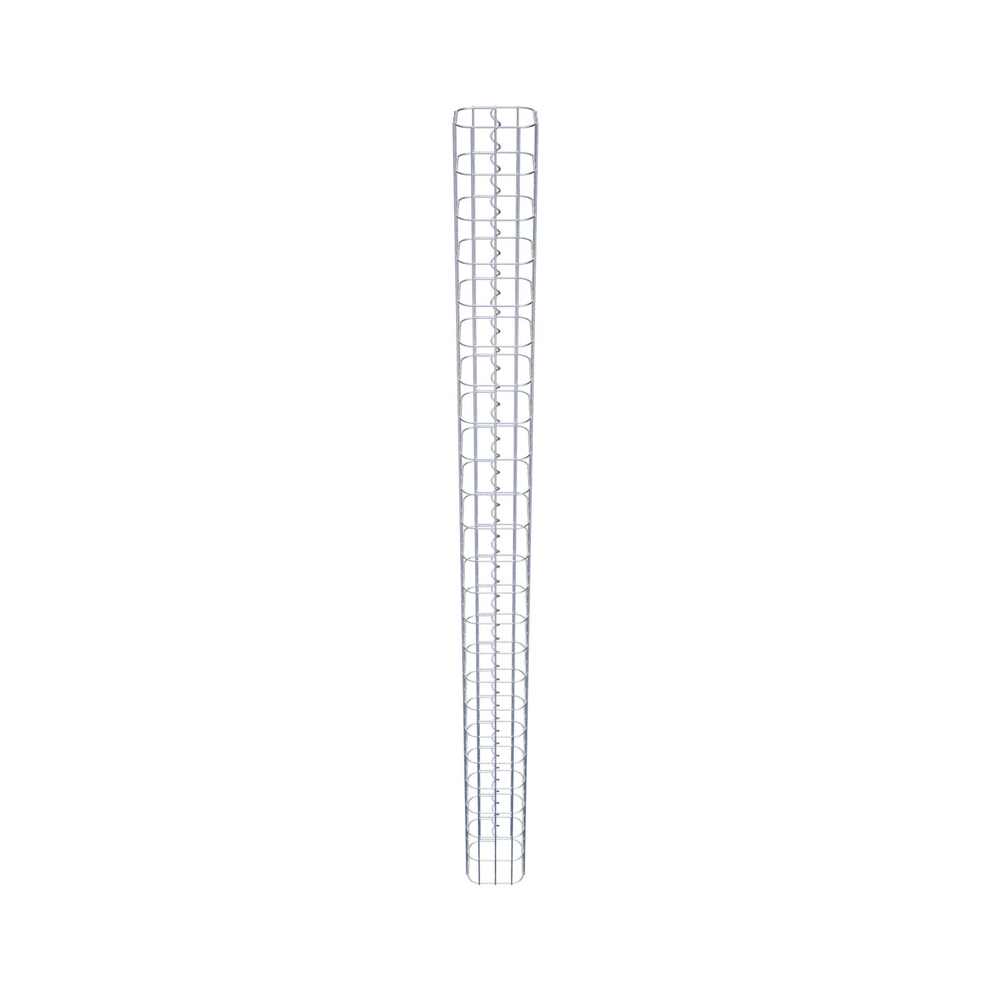 Columna de gaviones cuadrada 17 cm x 17 cm, 230 cm de altura, MW 5 cm x 10 cm