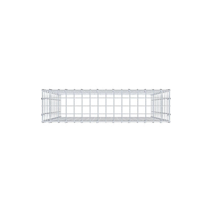 Gavión complementario de tipo 3 100 cm x 80 cm x 20 cm (largo x alto x fondo), malla 5 cm x 10 cm, anillo en C