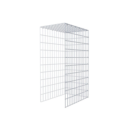 Type 4 oplegkorf 100 cm x 60 cm x 40 cm (L x H x D), maaswijdte 5 cm x 10 cm, C-ring