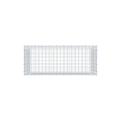 Gavión 100 cm x 60 cm x 40 cm (L x A x P), malla 5 cm x 5 cm, anillo en C