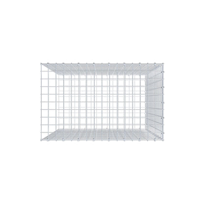 Gavión adicional tipo 2 100 cm x 80 cm x 50 cm (L x A x P), malla 5 cm x 5 cm, anillo en C