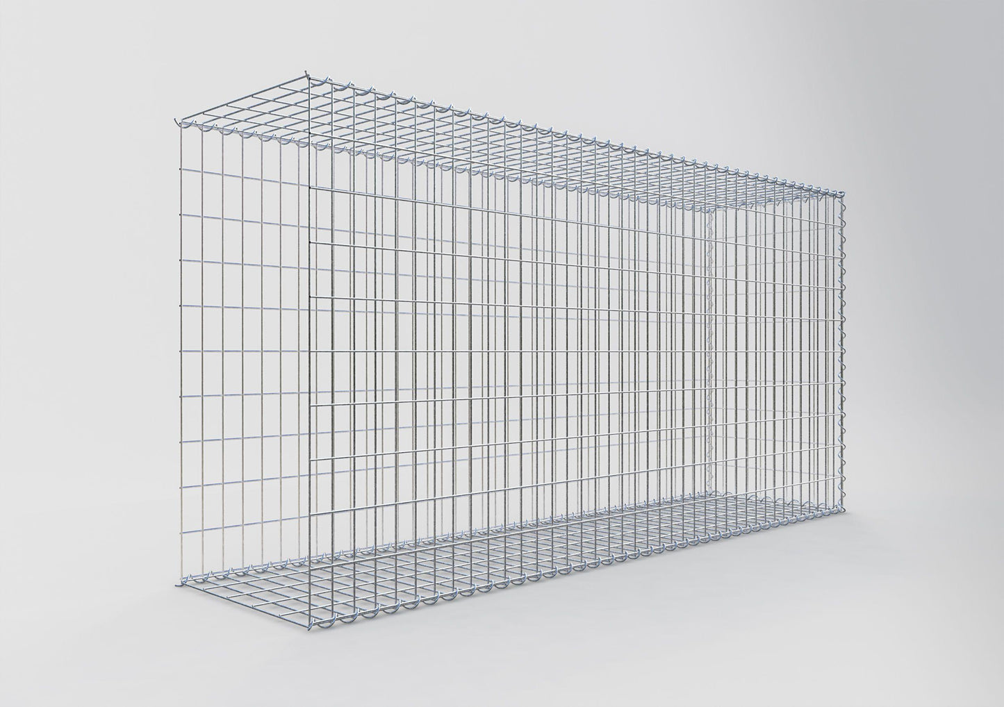Gavión complementario tipo 2 200 cm x 100 cm x 50 cm (L x A x P), malla 5 cm x 10 cm, espiral