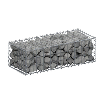 Gabion 100 cm x 30 cm x 40 cm (L x H x D), maskestørrelse 5 cm x 10 cm, spiral