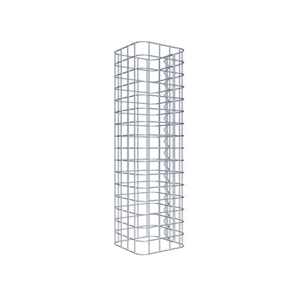 Gabionpelare, kvadrat 22 cm x 22 cm, 80 cm hög, MW 5 cm x 5 cm