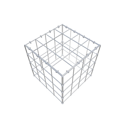 Mounted gabion type 3 40 cm x 40 cm x 40 cm (L x H x D), mesh size 10 cm x 10 cm, C-ring
