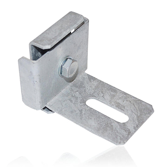 Klem met hekhouder Maaswijdte 5 cm x 5 cm, gegalvaniseerd