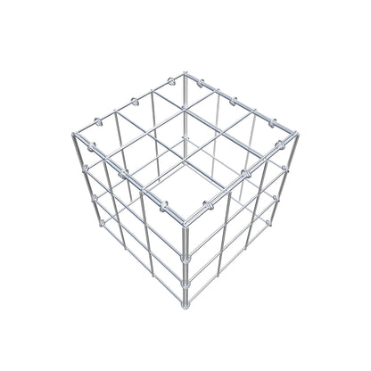 Monteret gabion type 3 30 cm x 30 cm x 30 cm (L x H x D), maskestørrelse 10 cm x 10 cm, C-ring