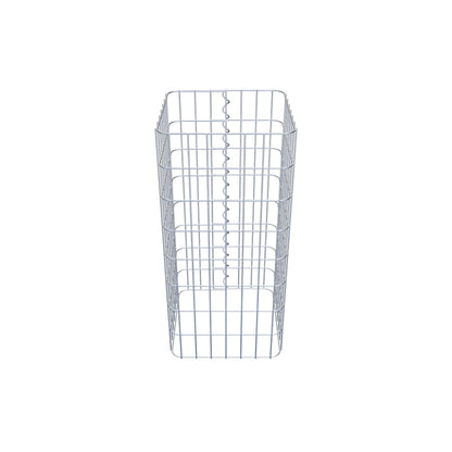 Colonne de gabion carrée 37 cm x 37 cm, 80 cm de hauteur, MW 5 cm x 10 cm