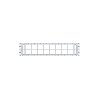 Mounted gabion type 3 100 cm x 80 cm x 20 cm (L x H x D), mesh size 10 cm x 10 cm, C-ring