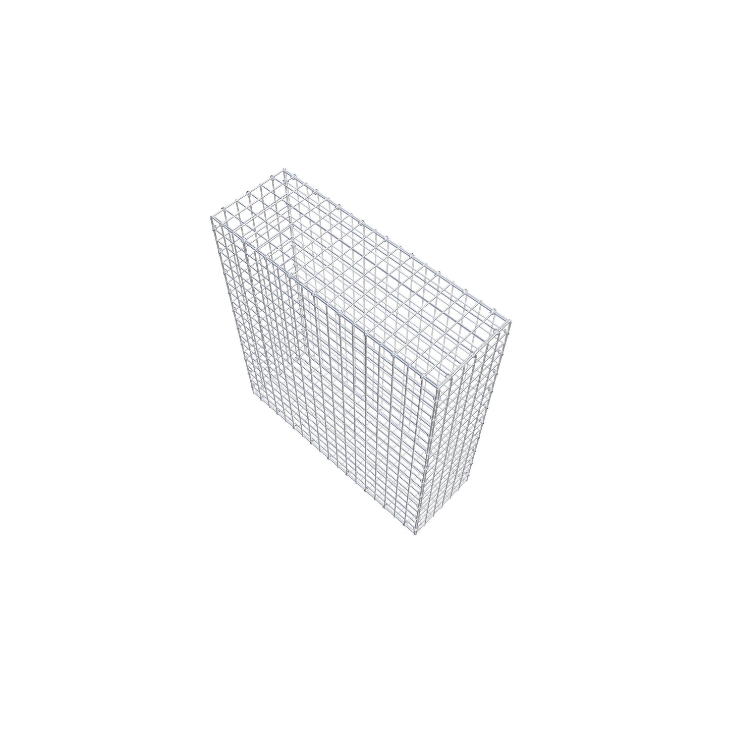Gavión 100 cm x 90 cm x 30 cm (L x A x P), luz de malla 5 cm x 5 cm, anillo en C
