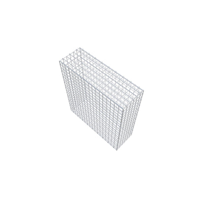 Gavión 100 cm x 90 cm x 30 cm (L x A x P), luz de malla 5 cm x 5 cm, anillo en C