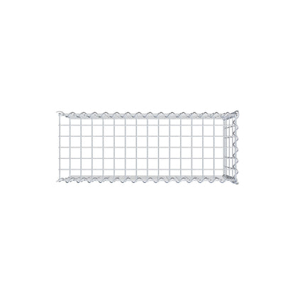 Gabion rapporté type 4 80 cm x 40 cm x 30 cm (L x H x P), mailles 5 cm x 10 cm, spirale