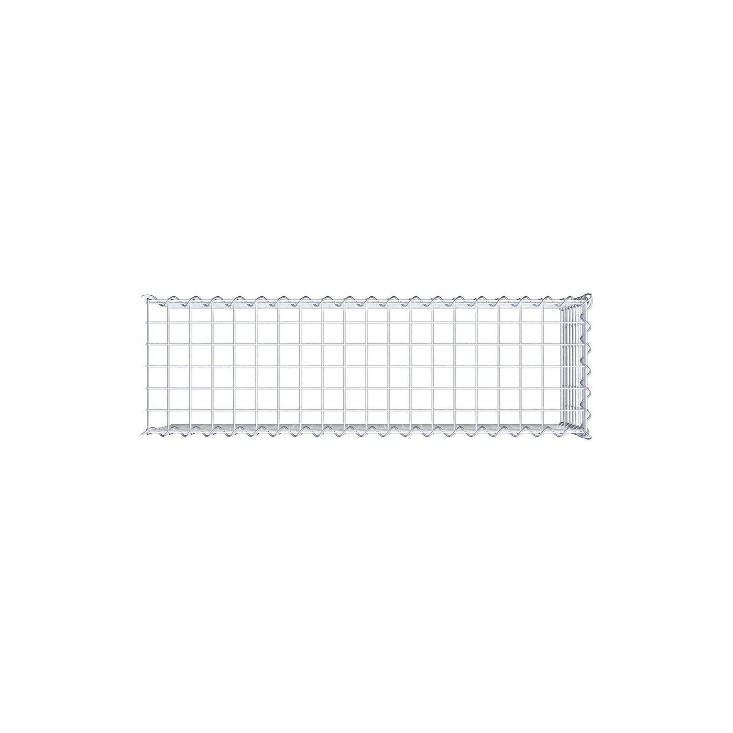 Gabbione aggiuntivo tipo 4 100 cm x 40 cm x 30 cm (L x H x P), dimensione maglia 5 cm x 5 cm, a spirale