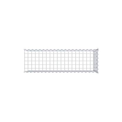 Gabbione aggiuntivo tipo 4 100 cm x 40 cm x 30 cm (L x H x P), dimensione maglia 5 cm x 5 cm, a spirale