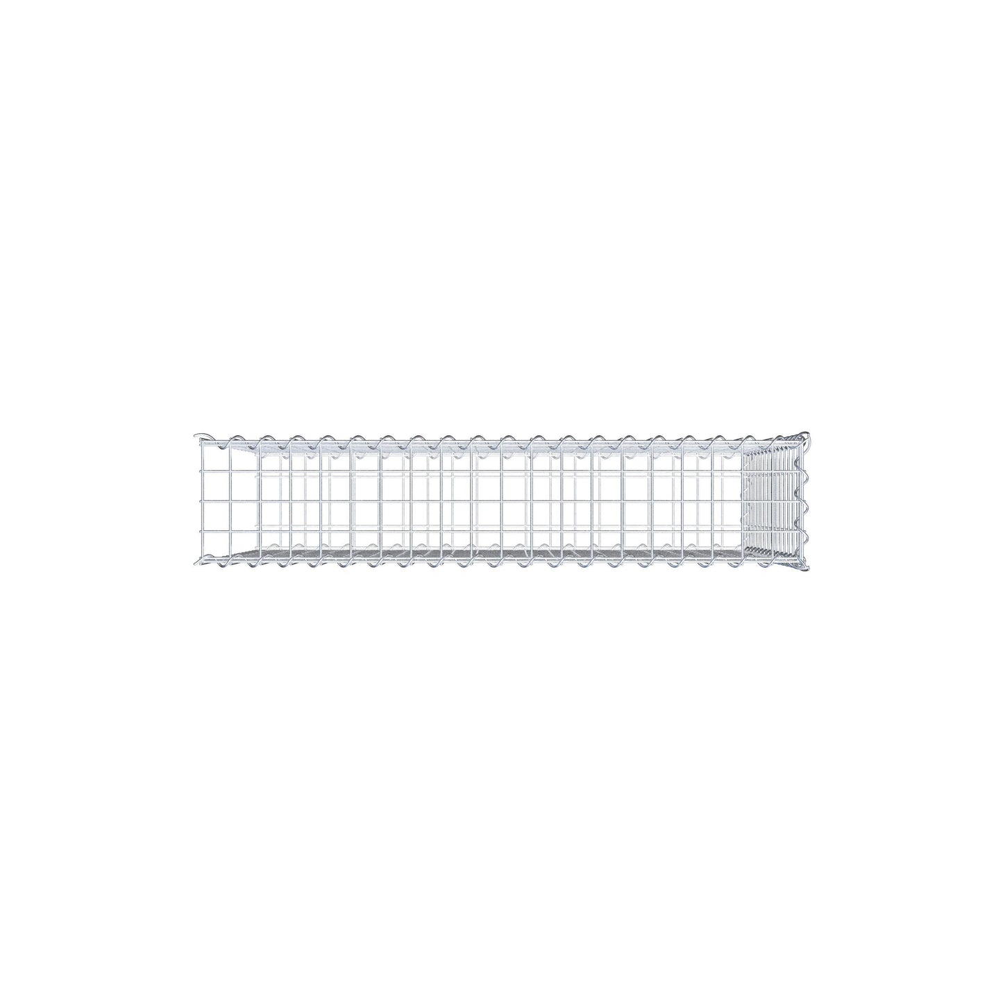 Gabion rapporté type 2 100 cm x 70 cm x 20 cm (L x H x P), mailles 5 cm x 5 cm, spirale