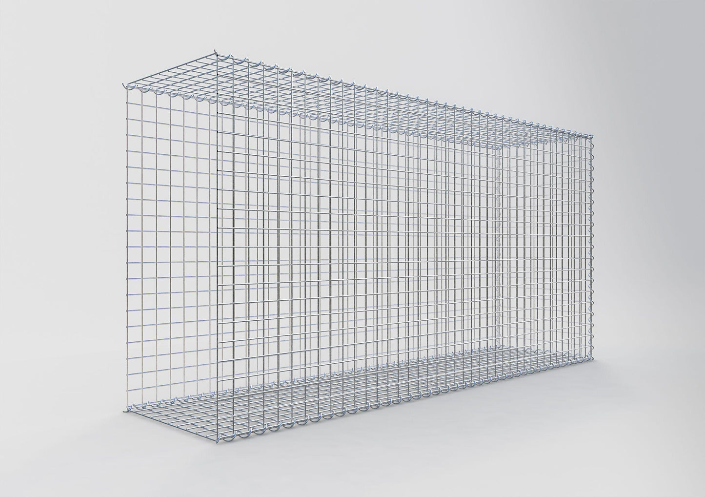 Gavión complementario tipo 2 200 cm x 100 cm x 50 cm (L x A x P), malla 5 cm x 5 cm, espiral