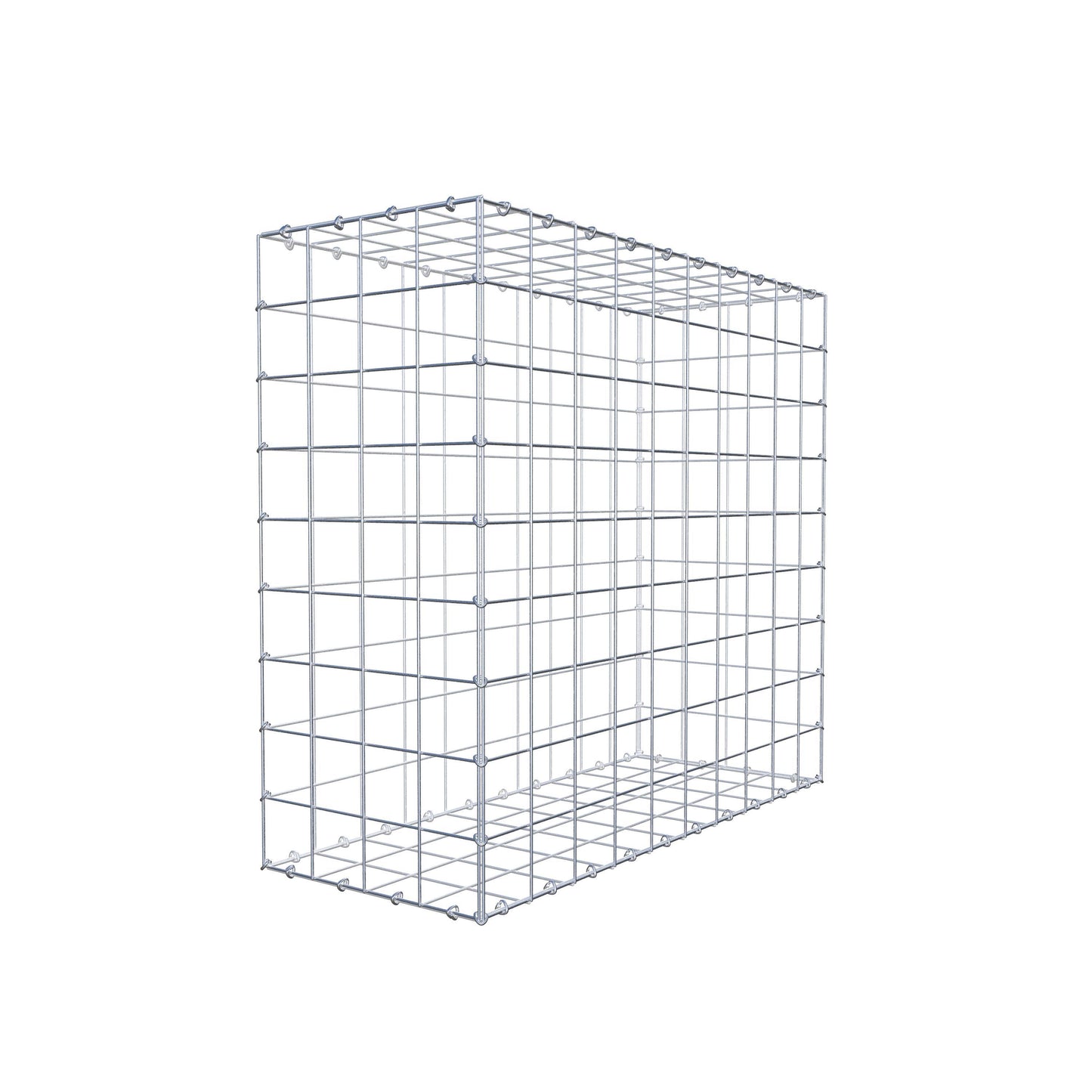 Gabbione 100 cm x 90 cm x 40 cm (L x H x P), maglia 10 cm x 10 cm, anello a C