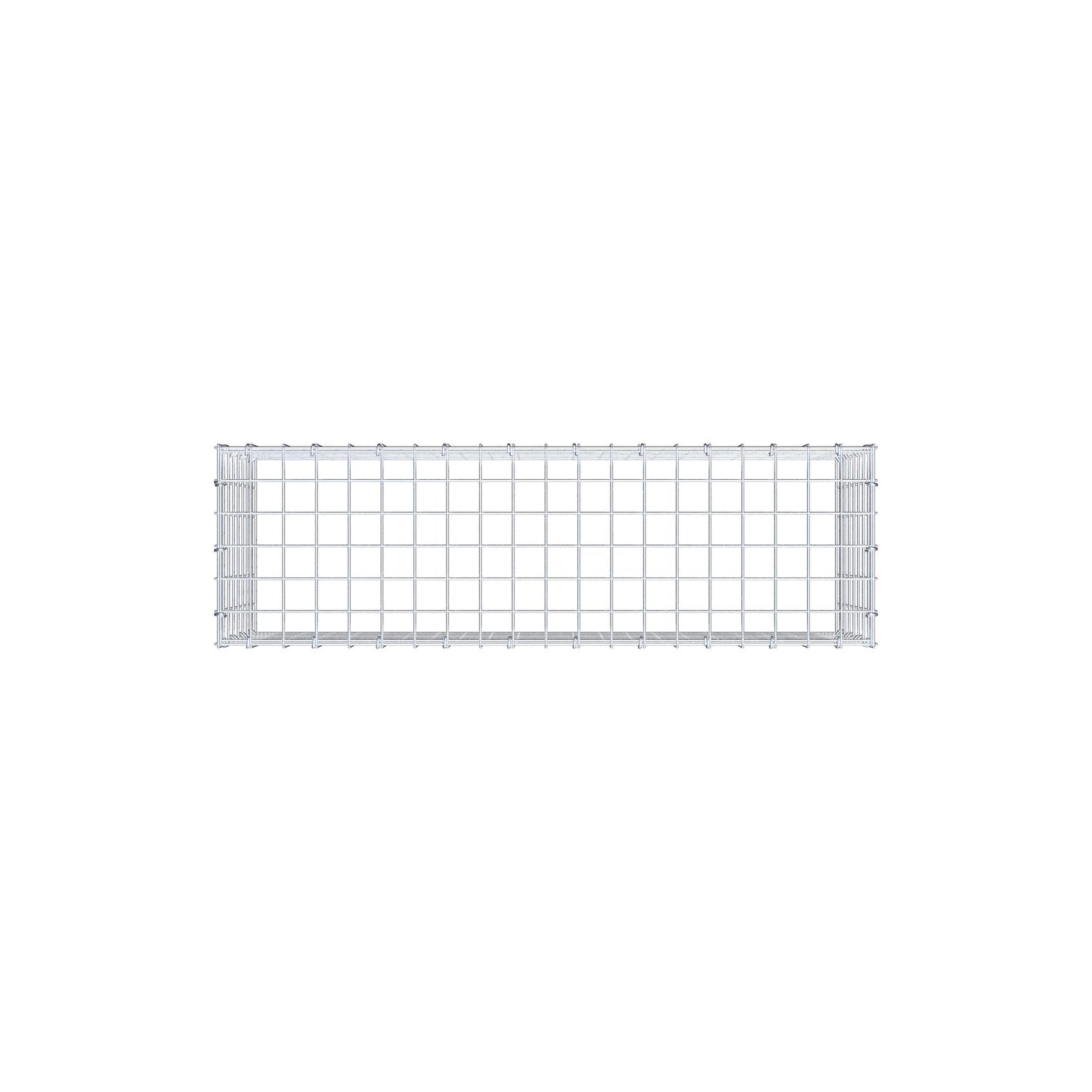 Gavión complementario de tipo 3 100 cm x 40 cm x 30 cm (largo x alto x fondo), malla 5 cm x 5 cm, anillo en C