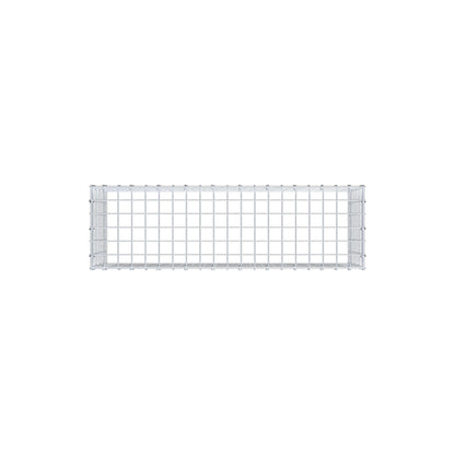 Gavión complementario de tipo 3 100 cm x 40 cm x 30 cm (largo x alto x fondo), malla 5 cm x 5 cm, anillo en C