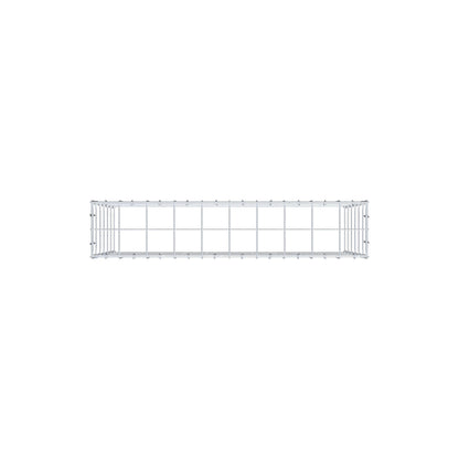 Mounted gabion type 3 100 cm x 60 cm x 20 cm (L x H x D), mesh size 10 cm x 10 cm, C-ring