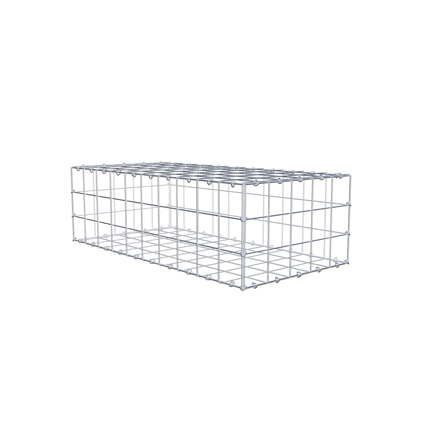 Schanskorf 100 cm x 30 cm x 50 cm (L x H x D), maaswijdte 10 cm x 10 cm, C-ring