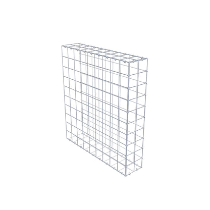 Monteret gabion type 2 100 cm x 90 cm x 20 cm (L x H x D), maskestørrelse 10 cm x 10 cm, C-ring