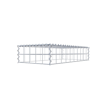 Gavión complementario tipo 3 100 cm x 20 cm x 50 cm (L x A x P), malla 10 cm x 10 cm, espiral
